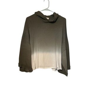 Gilded Intent Olive and White Ombre Hoodie